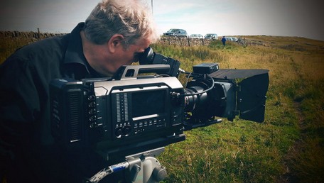 Our Director of Photography Dave Thorp filming with our 4K-capable camera.