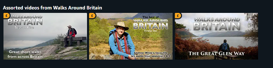 Walks Around Britain available on Amazon's Prime Video